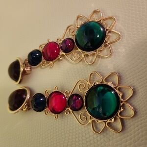 Elegant Multicolor Dangle Earrings